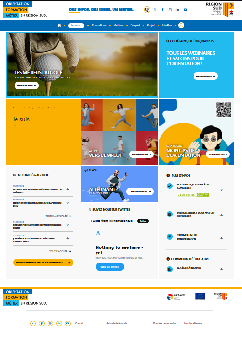 Orientation region sud